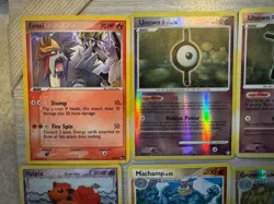 Lot Pokemon Cards Vintage LP Entei, Unown, Vulpix, Kirlia, Skitty Sudowoodo Holo - Image 2