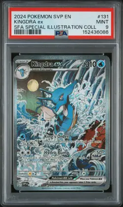 PSA 9 Kingdra EX SVP 131 Shrouded Fable Promo SIR Holo Pokemon Card - Mint - Image 1