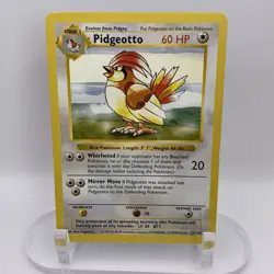 Pidgeotto 22/102 Base Shadowless MP Rare WOTC Pokemon TCG Vintage Single - Image 1