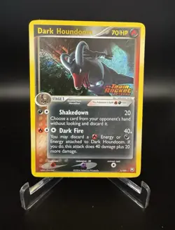 The Pokemon Company Dark Houndoom 5/109 Team Rocket Returns Rev Holo Stamped - Image 1
