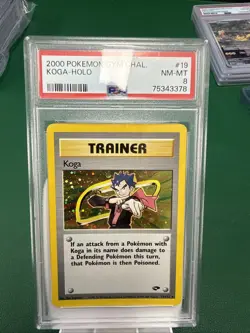 2000 POKEMON GYM CHALLENGE #19 KOGA-HOLO PSA 8 - Image 1