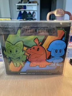 Pokemon TCG Paldea Evolved Elite Trainer Box ETB Sealed W/Plastic Box Protector 820650853661 - Image 1