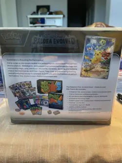 Pokemon TCG Paldea Evolved Elite Trainer Box ETB Sealed W/Plastic Box Protector 820650853661 - Image 2