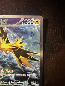 Pokemon TCG Zapdos ex 202/165 MEW Full Art Holo English - Image 3