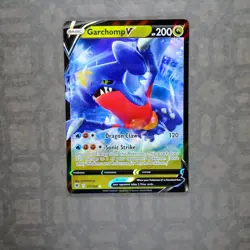 Pokemon TCG - Garchomp V - 117/189 Ultra Rare Half Art Astral Radiance SWSH NM - Image 1