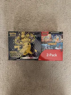 Pokemon Surging Sparks Elite Trainer Box/Booster Bundle Costco Two Pack - Image 1