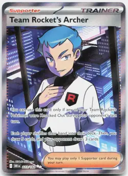 Team Rocket's Archer Ultra Rare SV10: Destined Rivals 223/182 NM - Image 1