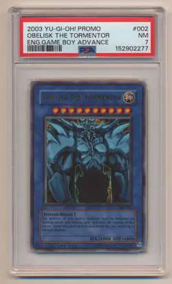 PSA 7 Yugioh Game Boy Advance Promo Obelisk the Tormentor GBI-002 NEAR MINT! - Image 1
