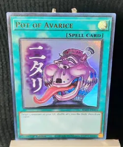 Yu-Gi-Oh! Pot of Avarice *ULTRA RARE (STAMP)* RA05-EN114 1st Edition NM - Image 1