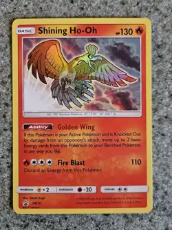 Pokemon TCG Shining Ho-Oh SM Black Star Promo SM70 - Image 1