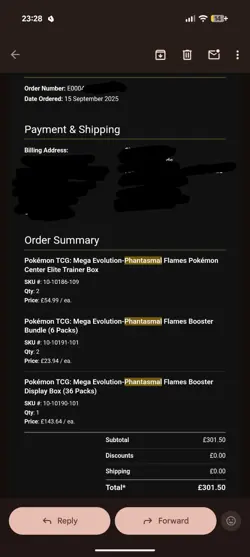 Phantasmal Flames Pokemon Center Elite Trainer Box ETB - PRESALE 14/11/2025 - Image 2