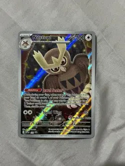 Pokemon TCG Noctowl SVP141 Stamped Center Stellar Crown ETB Promo - Image 1