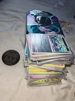 Pokemon TCG 300 Card Job Lot Bundle. 50 Holos. Coin And Tin Included - Image 2