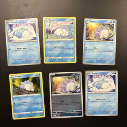 Pokemon TCG Snom x6 Card Bundle Mixed Sets - Image 1