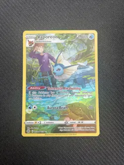 Vaporeon TG02/TG30 Swsh09: Brilliant Stars Trainer Gallery Holo Pokemon Card - Image 1