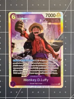 Monkey.D.Luffy ST26-005 SR ONE PIECE Card Game NM Purple Starter Deck 26 NM - Image 1