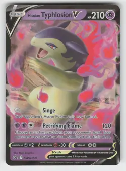 Hisuian Typhlosion V SWSH237 NM Holo SWSD SWSH: Sword & Shield Promo Cards TPO01 - Image 1