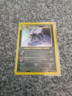 Pokemon Houndoom Holo Card Neo Discovery 4/75 Series WOTC - Image 1