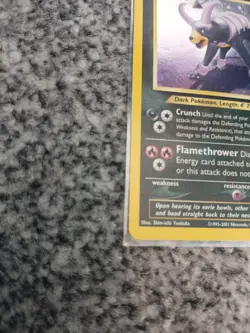 Pokemon Houndoom Holo Card Neo Discovery 4/75 Series WOTC - Image 5
