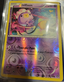 Reverse Holo Foil Drifloon # 46/114 Steam Siege Set Pokemon Cards NM/MINT - Image 1