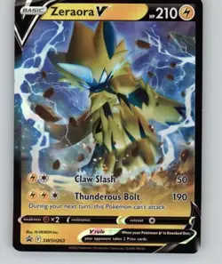 SWSH: Sword & Shield Promo Cards #SWSH263 Zeraora V - Image 1