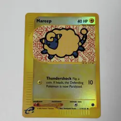 2002 Pokemon TCG Expedition Base Set Mareep 119/165 Reverse Holo NM - Image 1