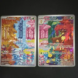 Pokemon TCG Temporal Forces IR Holo 2-Card Lot Deerling 165/162 Sawsbuck - Image 1