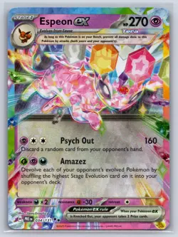 Espeon ex 034/131 Holo Double Rare Prismatic Evolutions Pokemon Holo Near Mint - Image 1