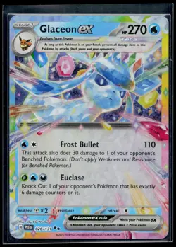 Glaceon ex 026/131 Holo Double Rare Prismatic Evolutions Pokemon Holo Near Mint - Image 1