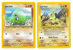 Pokemon TCG Larvitar mini lot Neo Destiny & Neo Discovery - Near Mint - Image 1