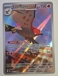 Pokemon TCG Talonflame 91/88 Perfect Order Illustration Rare 2026 NM - Image 2
