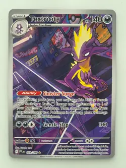Toxtricity 103/094 Illustration Rare Phantasmal Flames Pokemon Holo Near Mint - Image 1