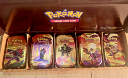 5 x EMPTY Pokemon Shrouded Fable Mini Tins - Image 1
