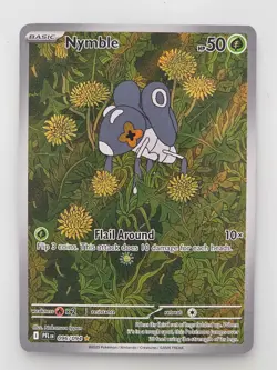 Nymble 096/094 Illustration Rare Phantasmal Flames Pokemon Holo Near Mint - Image 1