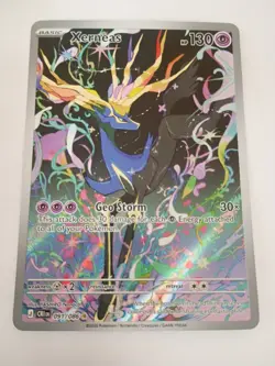 Pokemon TCG Xerneas Illustration Rare Full Art Holo 091/086 Chaos Rising - Image 1