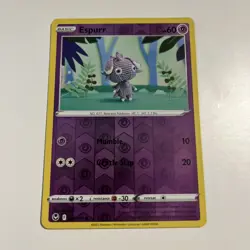 Espurr 081/195 | Reverse Holo | Silver Tempest | Pokemon TCG | Asako Ito | NM - Image 1
