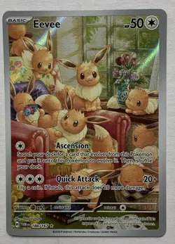 Pokemon Twilight Masquerade Eevee 188/167 Illustration Rare NM - Image 1