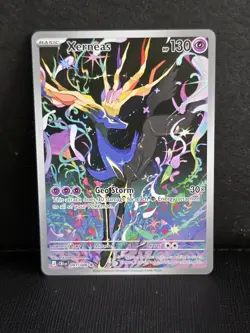 Pokemon TCG Xerneas Illustration Rare Full Art Holo HP130 091/086 Chaos Rising - Image 3