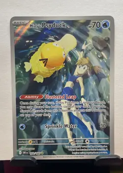 Misty’s Psyduck IR 193/182 Destined Rivals Illustration Rare Pokemon SV10 - Image 1