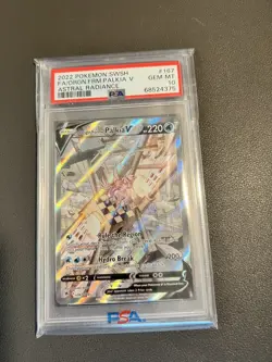 ORIGIN FORME PALKIA V PSA 10 2022 POKEMON SWSH ASTRAL RADIANCE #167/189 FA 9458 - Image 1