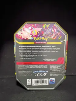 Pokemon Mega Evolution Mega Moonlit Tin Box CLEFABLE Sealed with 4 Booster Packs - Image 3