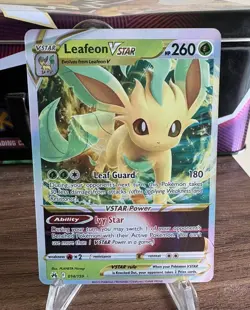 Pokemon TCG Leafeon VSTAR - 014/159 - Crown Zenith Ultra Rare Full Art - Image 1