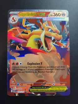 Mega Charizard Y ex 022/217 Double Rare ME: Ascended Heroes Pokemon Holo NM - Image 1