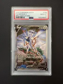 Pokemon Arceus V Alternate Full Art PSA 10 Brilliant Stars #166/172 - Image 1