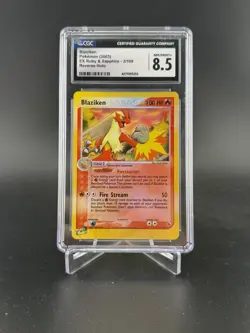 2003 Pokemon EX Ruby & Sapphire Blaziken Reverse Holo R - CGC 8.5 - Image 1
