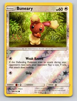 Buneary 106/156 Common Ultra Prism Pokemon Reverse Holo NM - Image 1