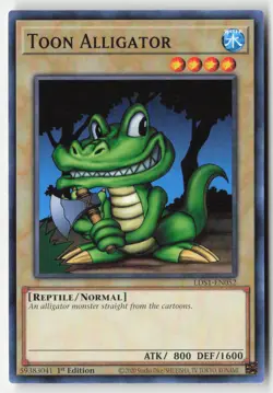 Yugioh - Toon Alligator LDS1-EN052 1st Edition - Common - Image 1