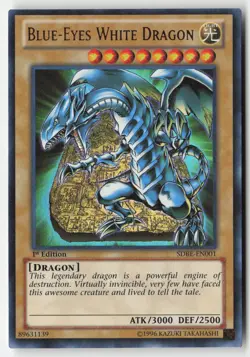 Yugioh - Blue-Eyes White Dragon SDBE-EN001 1st Edition - Ultra Rare - Image 1