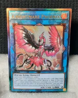 Yu-Gi-Oh! Knightmare Phoenix *PRISMATIC ULTIMATE RARE* RA03-EN042 1st Edition NM - Image 1