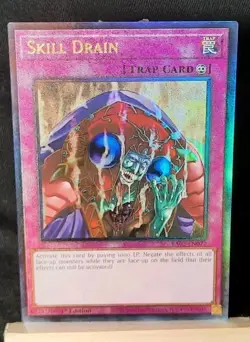Yu-Gi-Oh! Skill Drain *PRISMATIC ULTIMATE RARE* RA02-EN077 1st Edition NM - Image 1